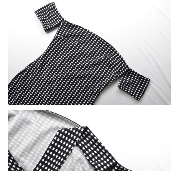 NEW Gingham Preppy Cute Classy Summer Dresses - Picture 8 of 9